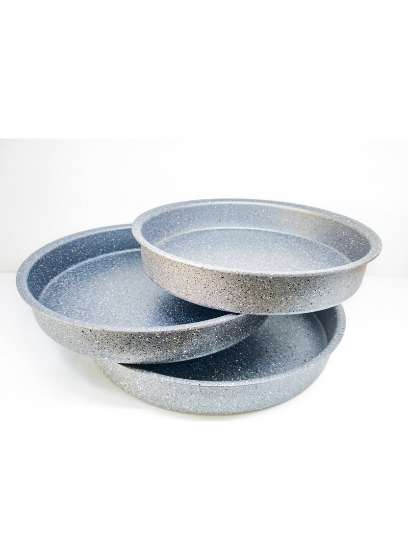 OMS 3 Piece Granite Tray Set Gray 3086  - Image 2