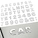 SWQS 40PCS Custom Car Decal 3D Chrome Letters Emblem DIY Adhesive Number Symbol Badge Vehicle Logo Stickers and Decals for Car Side Rear Trunk and Wall Decor Outdoor Automotive Accessories - Image 2