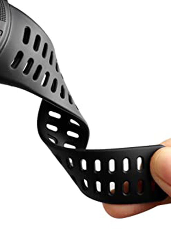 ساعة يد رقمية بسوار من المطاط مقاومة للماء قياس 1251 - 49 مم - أسود للرجال - Image 4