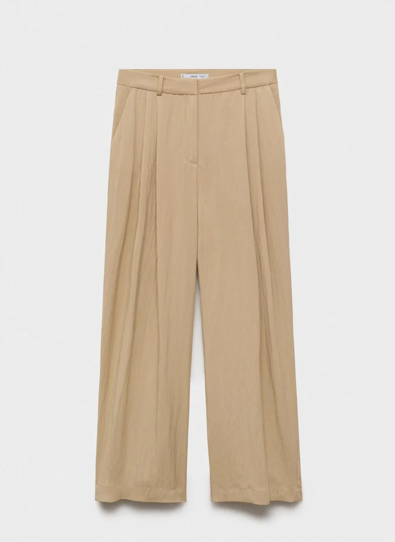 MANGO  Straight mid-rise suit trousers for Women | Best Price UAE