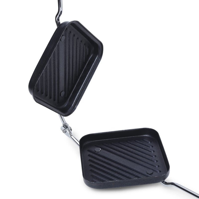Black Olive Sandwich Toaster with Spatter Grill NonStick Sandwich Gas Toaster Regular Toaster Grill for Snack and Sandwich Maker with NonStick Cookware for Regular Kitchen use Black - Image 3