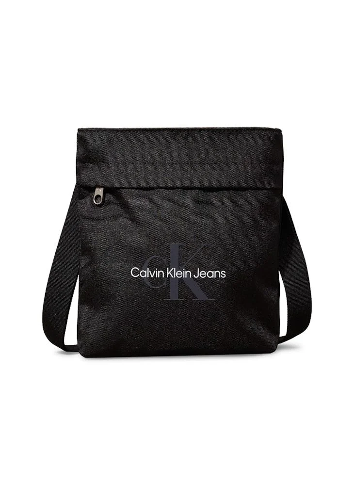 Calvin Klein Jeans Front Zip Logo Messenger Bag