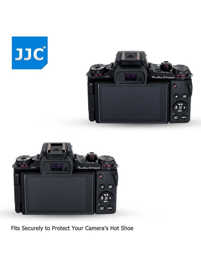 JJC 4PCS Camera Hot Shoe Cover Protector Cap for Canon EOS R100 R5 R6 R RP M50 M5 DSLR EOS 1D 1DX 1Ds Series,5D Mark IV III II 5DS 5DSR 6D 6DM2 7D 7DM2 90D 80D 77D 70D Rebel T8i T7i T7 T6s T6i SL3 SL2 - Image 4