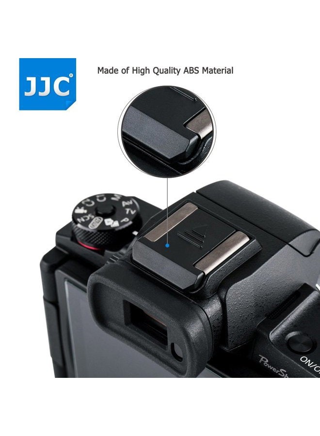 JJC 4PCS Camera Hot Shoe Cover Protector Cap for Canon EOS R100 R5 R6 R RP M50 M5 DSLR EOS 1D 1DX 1Ds Series,5D Mark IV III II 5DS 5DSR 6D 6DM2 7D 7DM2 90D 80D 77D 70D Rebel T8i T7i T7 T6s T6i SL3 SL2 - Image 3