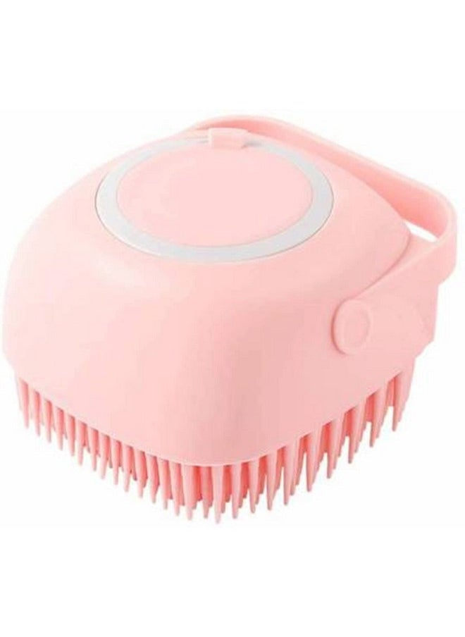 EASYMART Easymart Body Bath Brush, Silicone Soft Cleaning Bath Body Brush with Shampoo Dispenser - Skin Massage Brush Bath Bathroom Accessories (Multicolor)  - Image 1