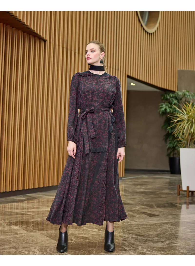 MissWhence  floral Cupro dress for Women | Best Price UAE