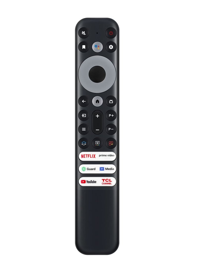 JAJEEK جهاز تحكم عن بعد بديل TCL RC902V لتلفاز TCL أندرويد – متوافق مع Mini-LED و QLED و 4K UHD سمارت TV، يشمل نتفليكس، برايم فيديو، يوتيوب، غارد، ميديا، وقناة TCL - Image 1