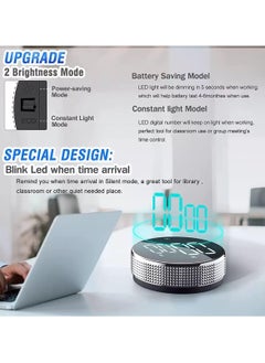 General Magnetic rotary timer, LED display timer, kitchen timer, kitchen baking and student learning self-discipline time management stopwatch countdown timer  - Image 4