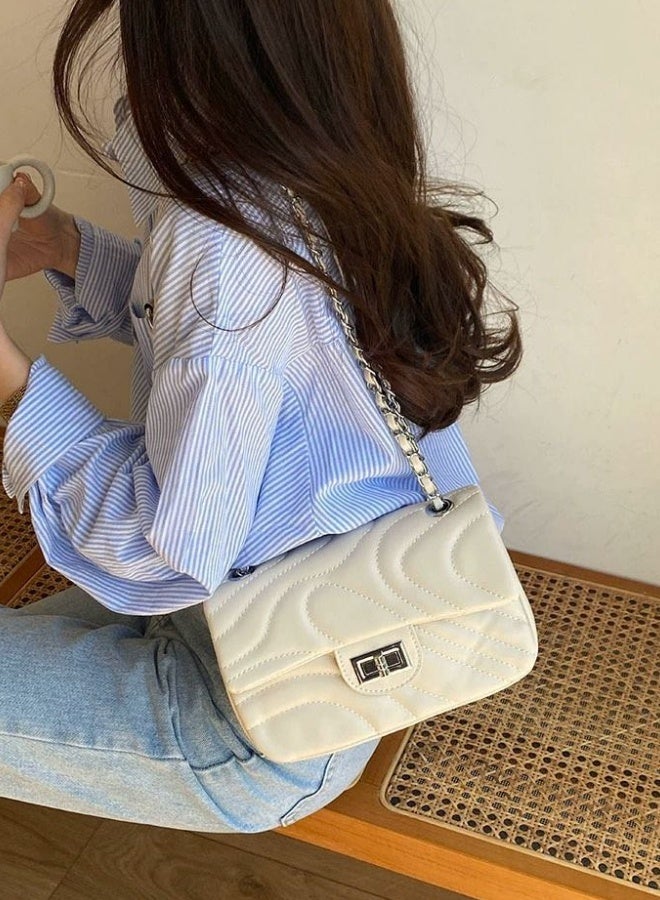 SHABILI Women's Versatile Shoulder Bag, Ladies PU Leather Crossbody Bag Side Bag Sling Bag Carry Bag, Daily Commuting Satchel Bag Handbag Phone Bag Tote Bags Clutch Bag Small Bag for Girls, College Students  - Image 4