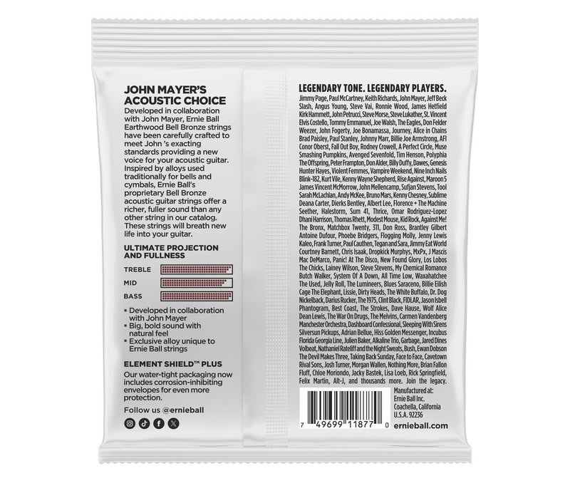 Ernie Ball P02346 Earthwood Bell Bronze Acoustic Guitar Strings - Image 4