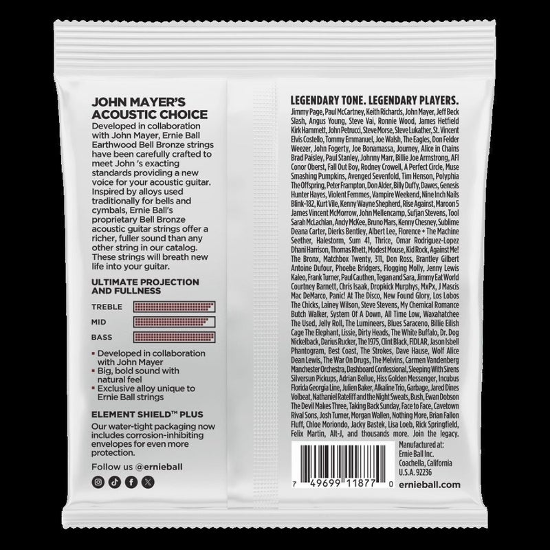 Ernie Ball P02346 Earthwood Bell Bronze Acoustic Guitar Strings - Image 2