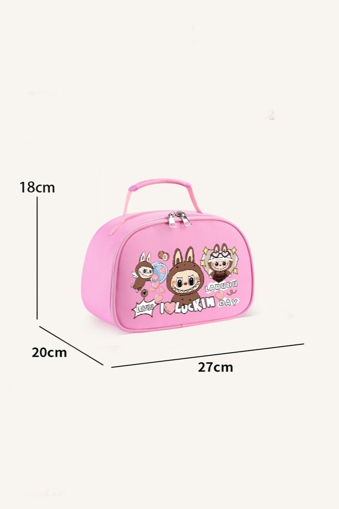general Labubu Cute Printed Lunch Box Bag Student Insulation Large Capacity Insulation Aluminum Foil Insulation Bag - Image 2
