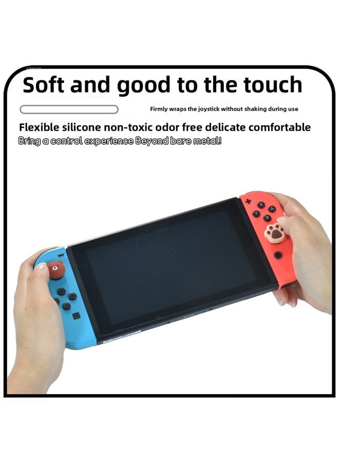 For Switch Bear Rocker Cap NS/Lite Rocker Cap Button Cap Joycon Gamepad Silicon-Product Color:7  - Image 4