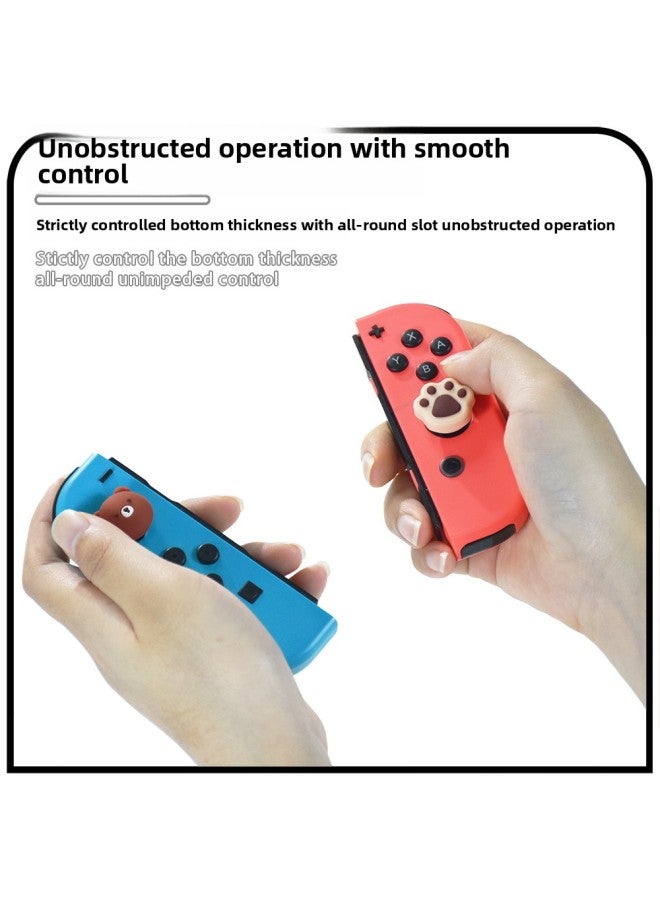 For Switch Bear Rocker Cap NS/Lite Rocker Cap Button Cap Joycon Gamepad Silicon-Product Color:7  - Image 5