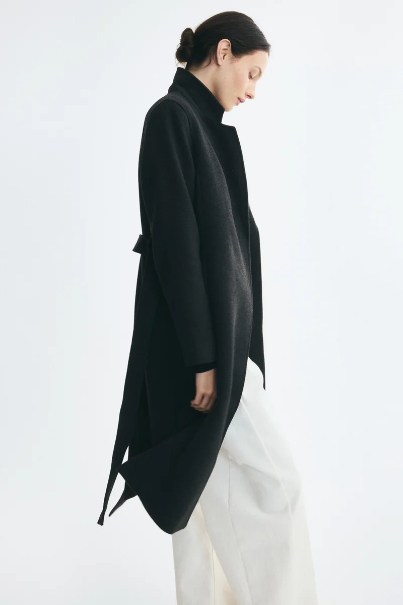 H&M  Felted tie-belt coat for Women | Best Price UAE