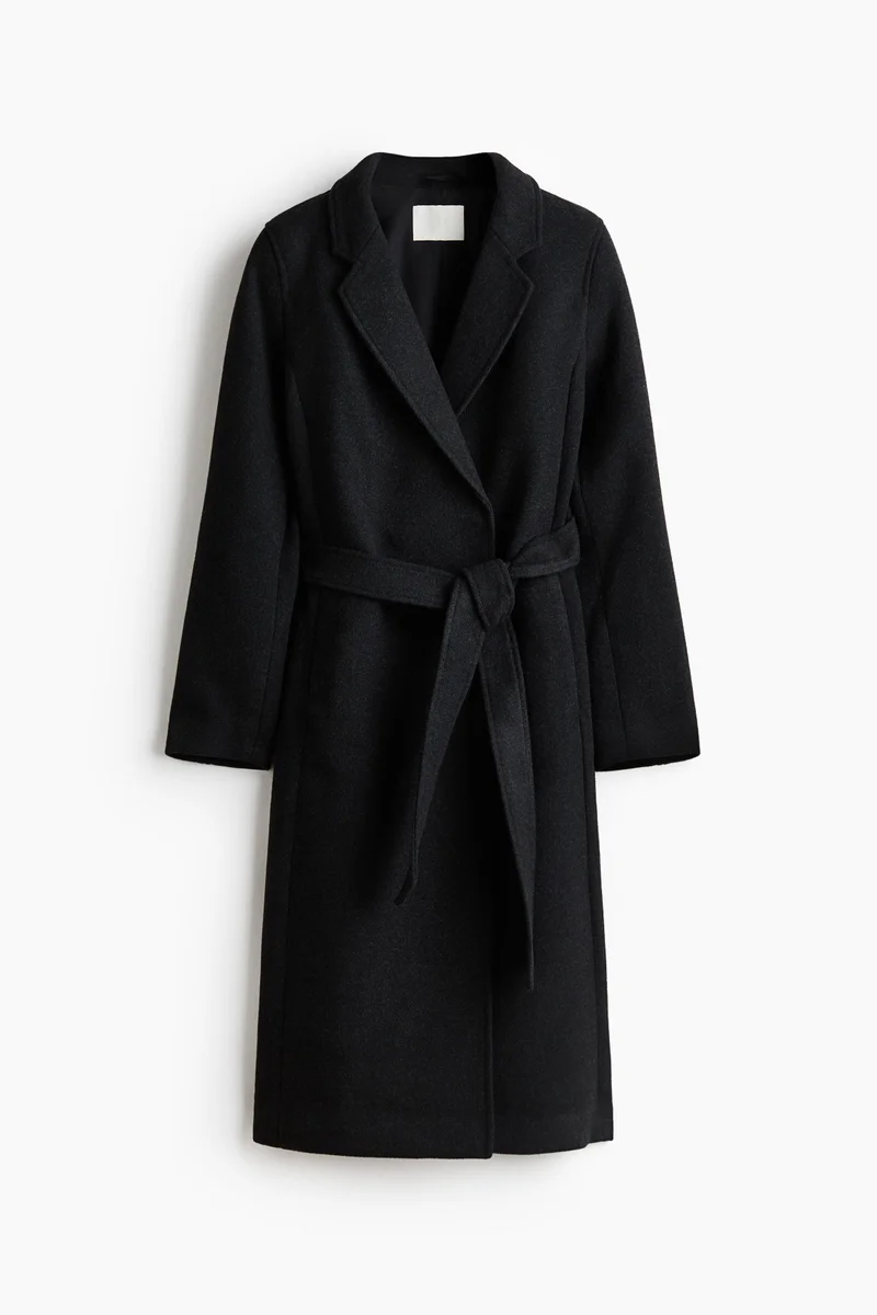H&M  Felted tie-belt coat for Women | Best Price UAE