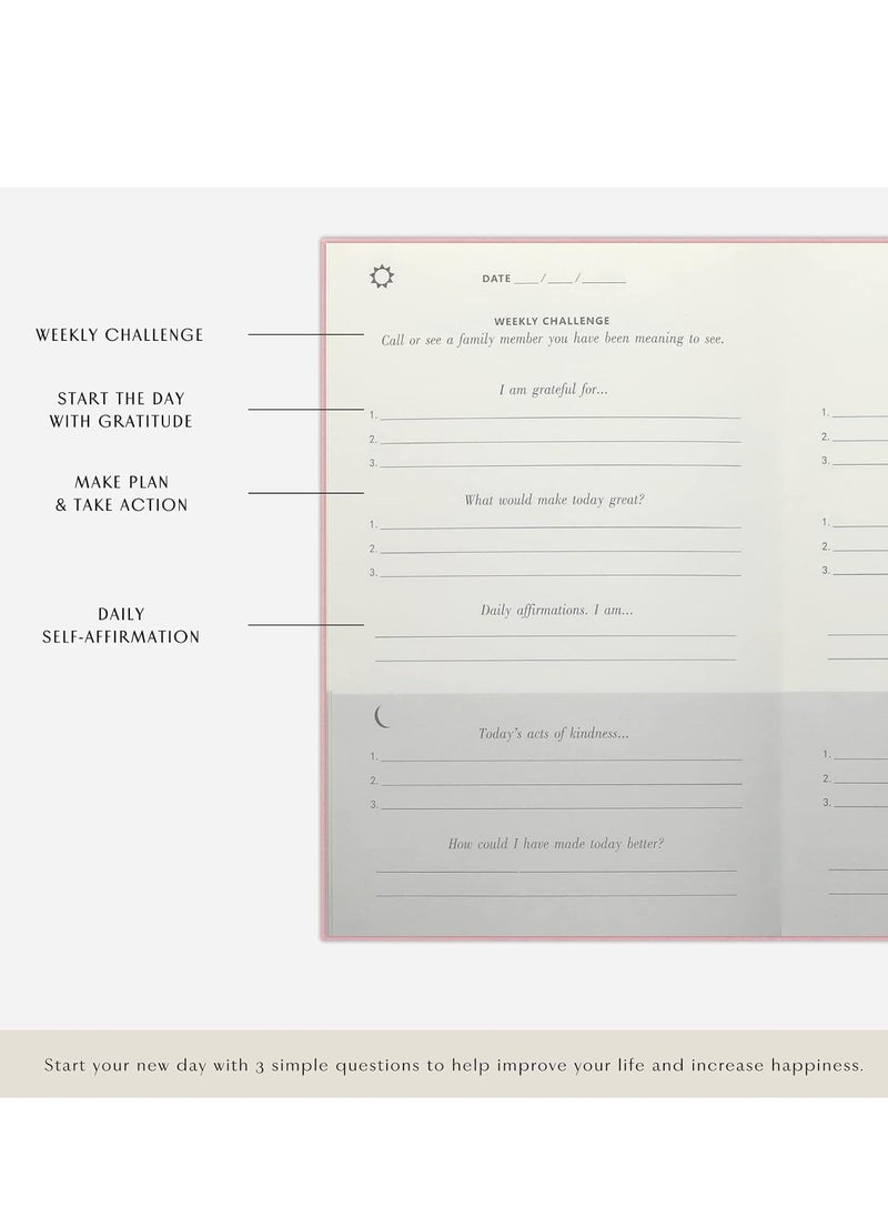 TRASSLE The Gratitude Journal : Five Minutes a Day for More Happiness, Positivity, Affirmation, Productivity, Mindfulness & Self Care - A Simple Effective Undated Daily Guide Planner  - Image 2