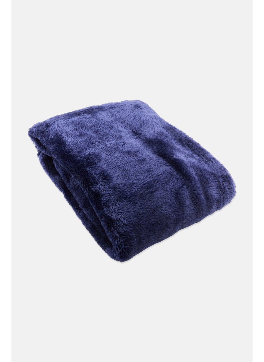 Plush Frazada De Felpa Throw 127 x 177 cm, Navy