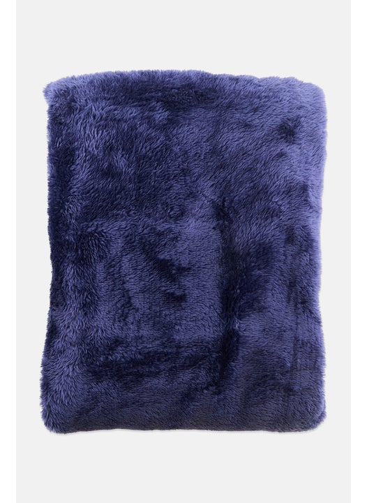 Plush Frazada De Felpa Throw 127 x 177 cm, Navy