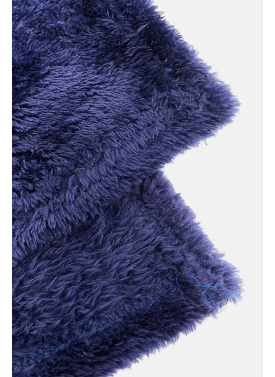 Plush Frazada De Felpa Throw 127 x 177 cm, Navy