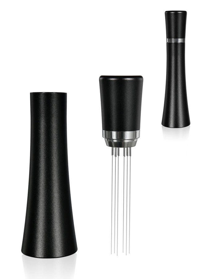 Pavant WDT Distribution Tool with Stand,6 Prongs Coffee Stirring Tool for Espresso Distribution-Espresso Needle Espresso Stirrer-0.4mm Thick Wires-Weiss Distribution Technique-Anodized Aluminum Handle - Image 2