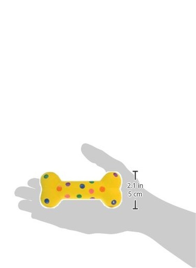 Multipet Polka Dot Latex Plush Filled 4-Inch Dog Toy - Image 2