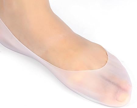 ZJchao 1 Pair Soft Silicone Gel Spa Socks Full Length Moisturizing Socks for Cracked Feet Corns Calluses Blisters Bunions - Image 4
