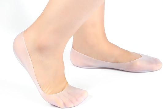 ZJchao 1 Pair Soft Silicone Gel Spa Socks Full Length Moisturizing Socks for Cracked Feet Corns Calluses Blisters Bunions - Image 5