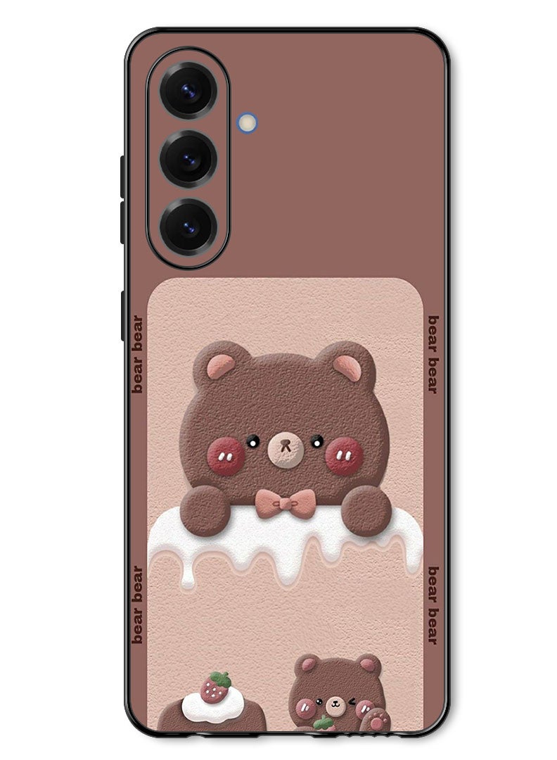 Theodor Case Compatible with Samsung Galaxy A17/ M17 6.7 Inch Protection Shockproof Bumper Cover Bear Strawberry - Image 1