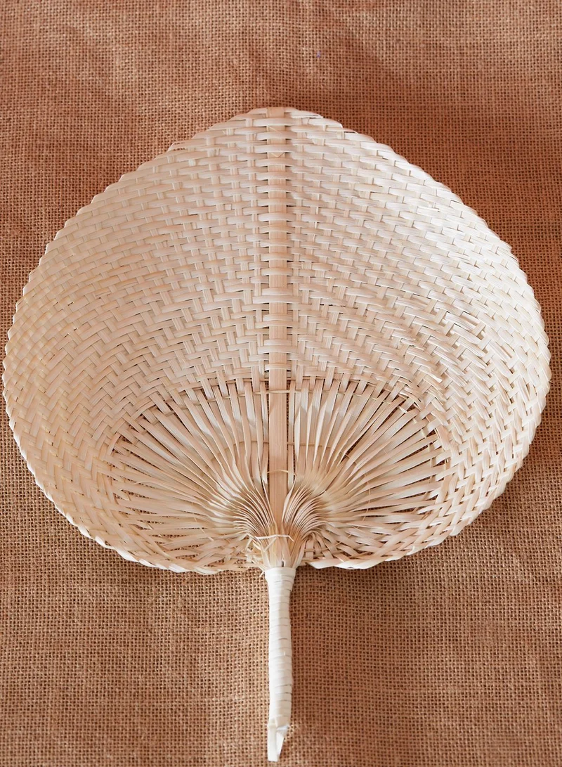Noire Edit Woven Hand Fan