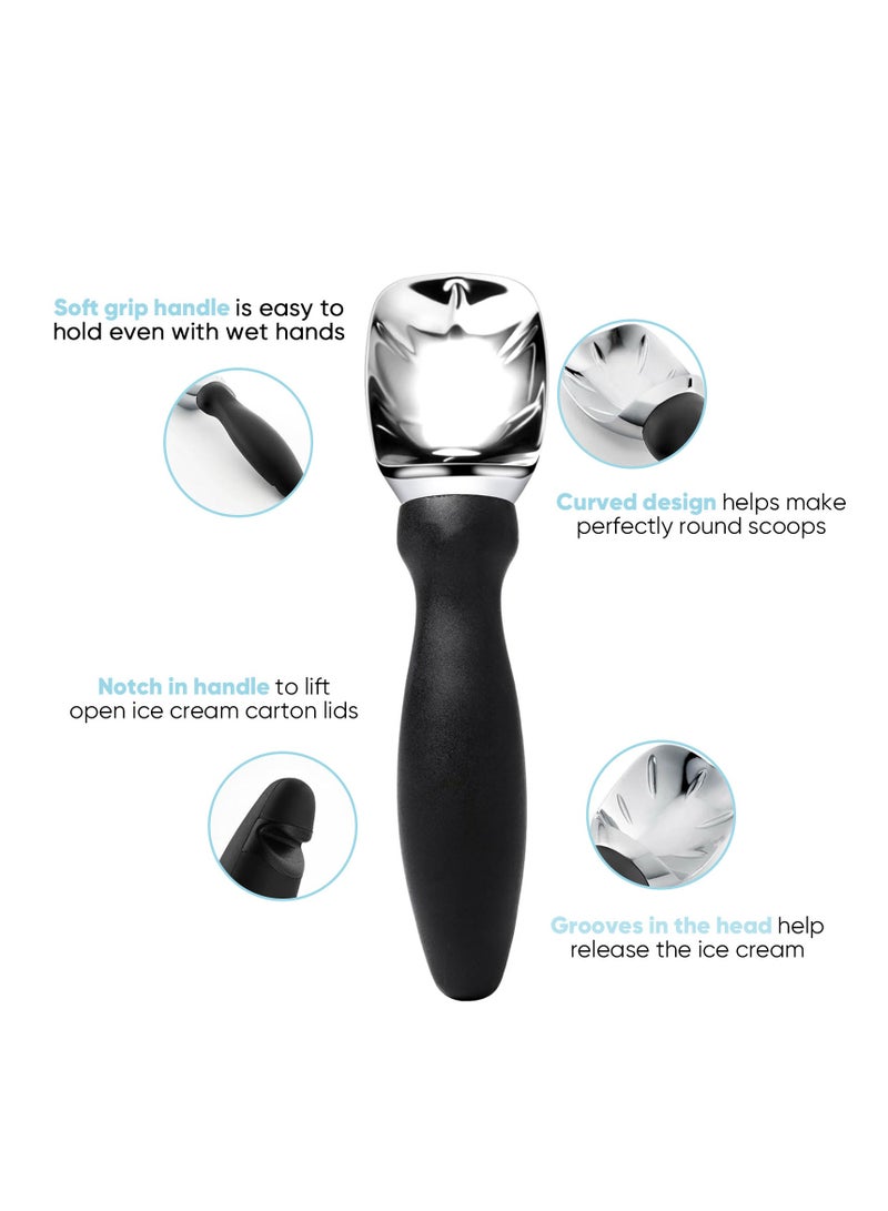 ممون مغرفة آيس كريم ستانلس ستيل - Image 2