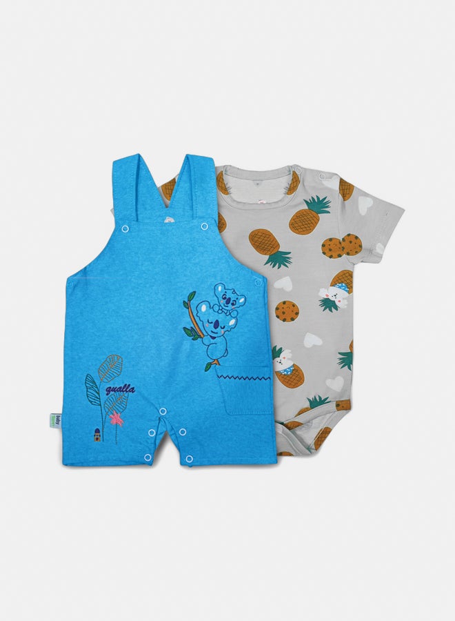 Baby Boy Summer Ss Romper Set
