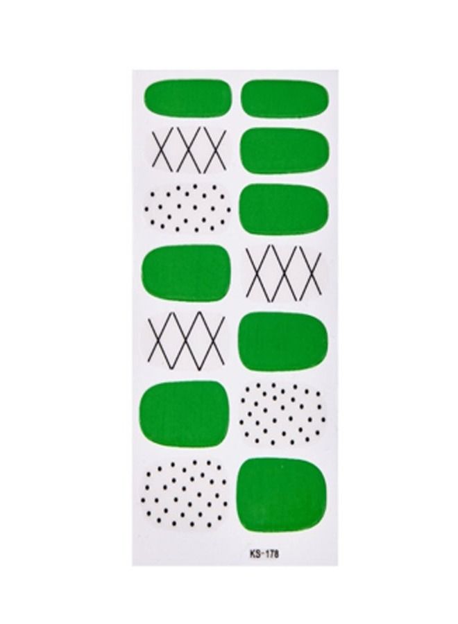 14-Pieces Fashion False Nails Sticker