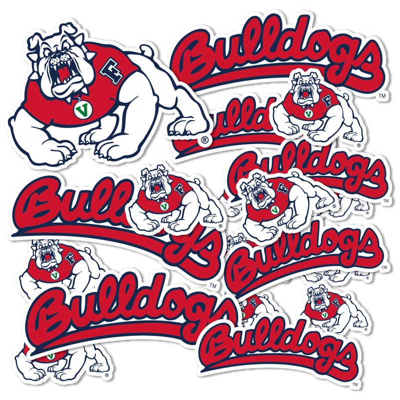 Desert Cactus Fresno State Sticker California State University Sticker Bulldogs Vinyl Decals Laptop Water Bottle Car Scrapbook Sheet T1 Type 11