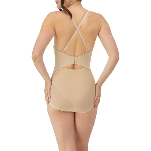 Maidenform مايدينفورم شير للنساء مع حمالة صدر مدمجة وقماش مضاد للكهرباء الساكنة FL1256 بدلات تشكيل الجسم، لاتيه ليفت، 40C أمريكي - Image 2
