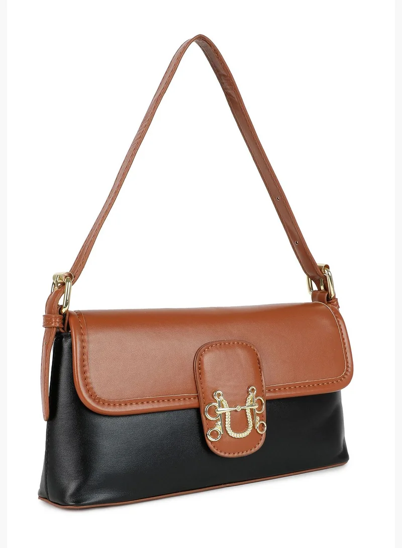 Haute Sauce Colour block Sling Bag with Magnet Lock