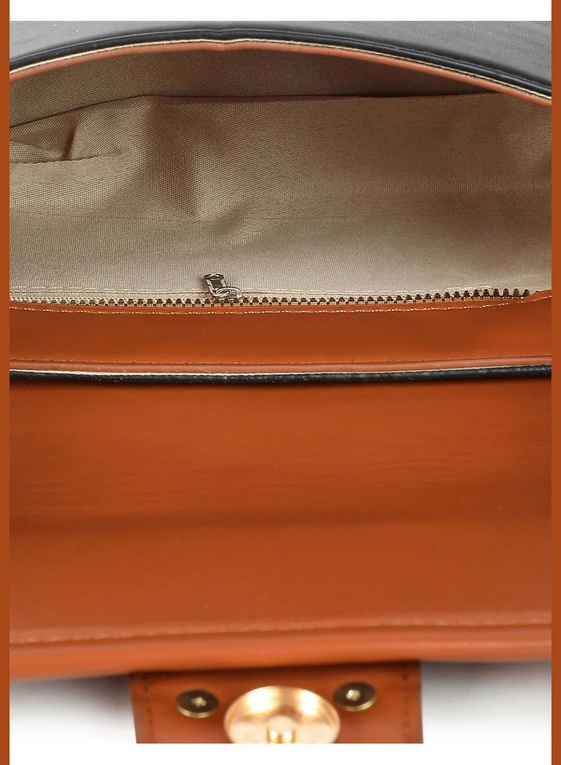 Haute Sauce Colour block Sling Bag with Magnet Lock
