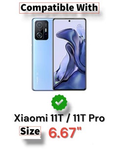 Generic For Xiaomi 11T/11T Pro Flip Full Leather Wallet Card Slot Case with Kickstand,with Strap Magnetic Closure,Included Internal Tpu Silicone Case,High Protective Compatible with Xiaomi 11T/11T Pro (6.67") (Black)  - Image 4