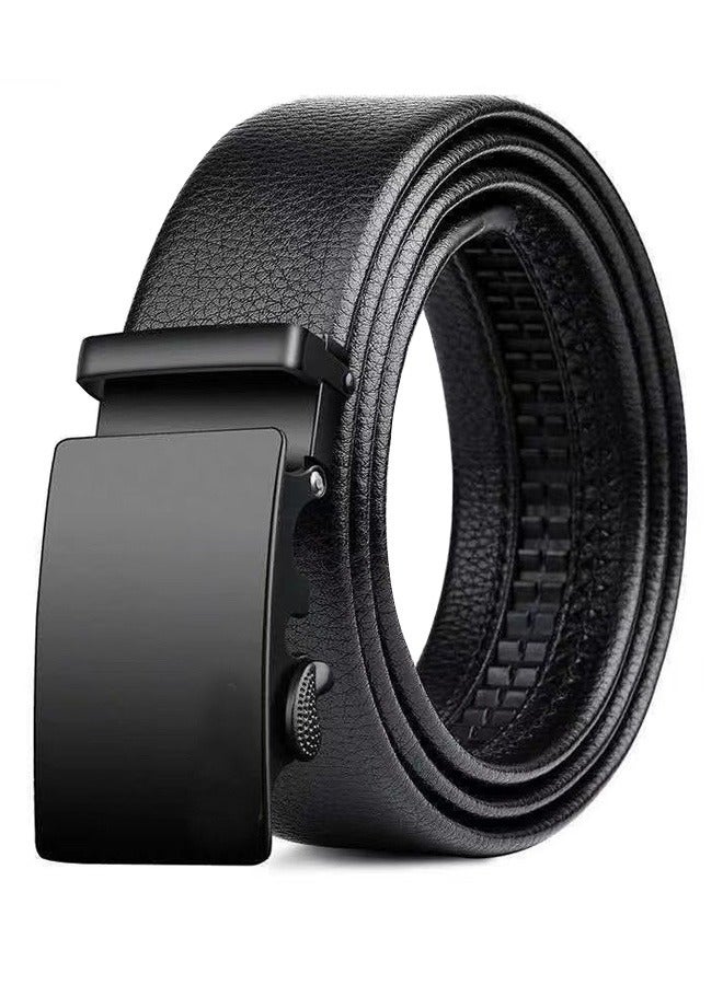 Men's Sleek and Sophisticated Single Belt, Equipped With Adjustable  Automatic Buckle, Men's Casual Belt(Black) - Image 1