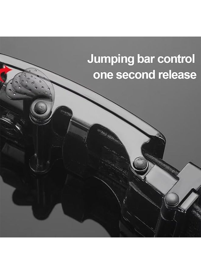 Men's Sleek and Sophisticated Single Belt, Equipped With Adjustable  Automatic Buckle, Men's Casual Belt(Black) - Image 3