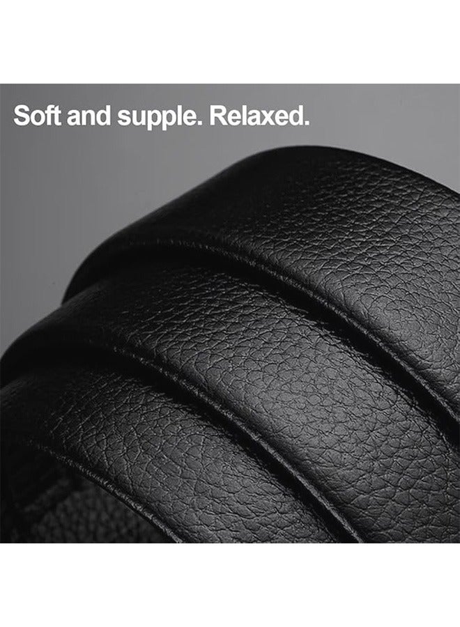 Men's Sleek and Sophisticated Single Belt, Equipped With Adjustable  Automatic Buckle, Men's Casual Belt(Black) - Image 4