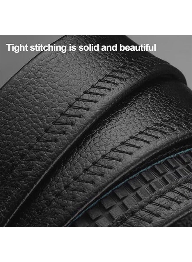 Men's Sleek and Sophisticated Single Belt, Equipped With Adjustable  Automatic Buckle, Men's Casual Belt(Black) - Image 5