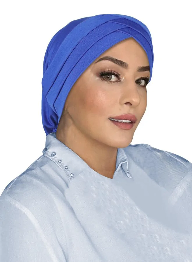Take Two Dark Blue Plain Turban Hijab