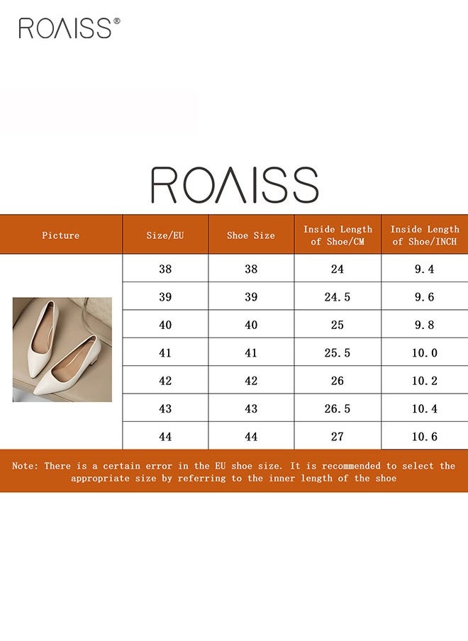 Pointed Toe Covered Thick Heels Fashionable Classic Pu Leather Solid Color Shallow Cut Work Shoes 7Cm Thick Heel Anti Slip High Heels - pzsku/ZAB8DF3E2525E3414BFB7Z/45/_/1703837925/3a669746-0ca0-4b92-b8da-d2b72e59f61e