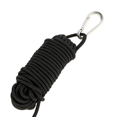 MOOCY 30 ft. Marine Rope Tow Line, Buoy Ball Float Leash & Stainless Steel Hook for Fishing Drift Anchors System - Image 2