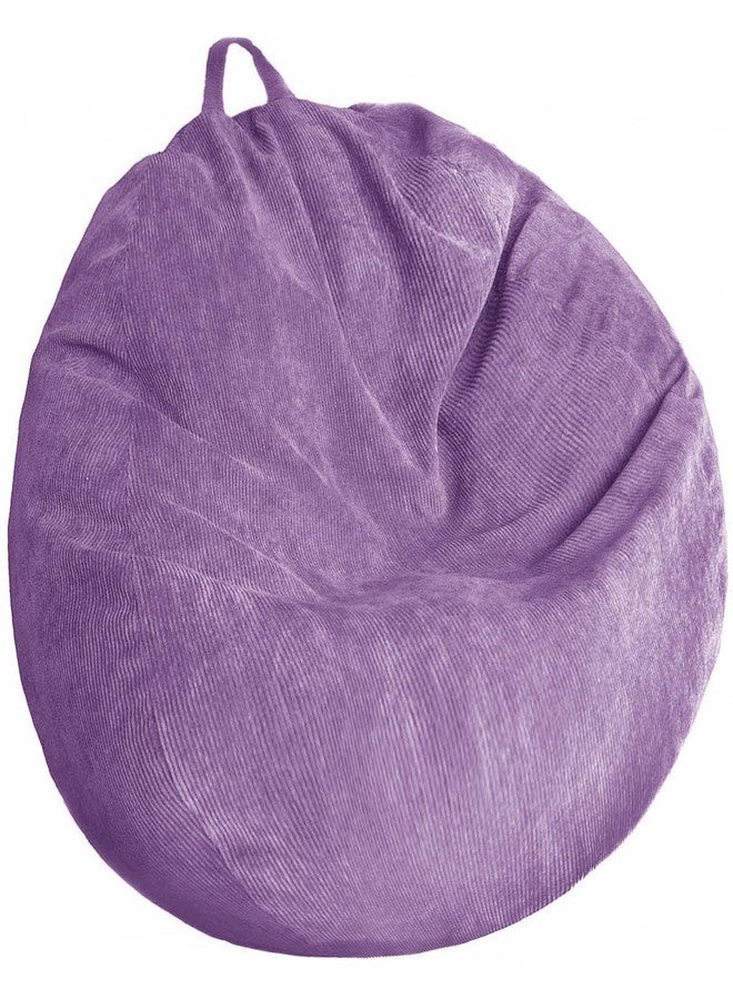 Kisoy Stuffed Animal Storage Bean Bag Chair Cover - Washable Ultra Soft Corduroy Sack Bean Bag Cover for Organizing Plush Toys or Textile - Image 1