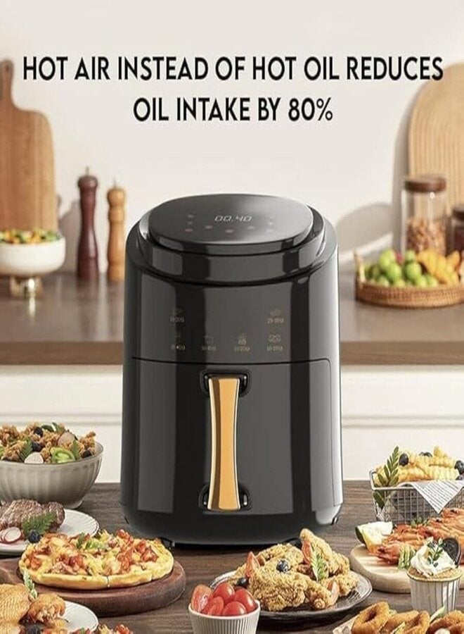 showkah Multifunction Air Fryer 10L Capacity with Non-stick Basket, LED Touch Screen, Adjustable Timer and Temperature Control Electric Oven for Oil Free Cooking Machine Air Fryer - Image 2