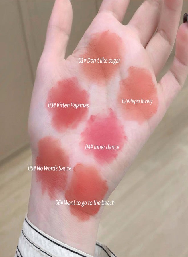 Gege Bear Creamy Mist Solid Lip Mud- High-Pigment, Long-Lasting & Waterproof | Smudge-Proof & Non-Sticky Velvet Soft Matte Lipstick | Lightweight, Airy Matte Lipstick for Women | Moisturizing & Blurring Korean Beauty Cloud Lip Mud for Soft and Smooth (SET A, 3*2g) - Image 2