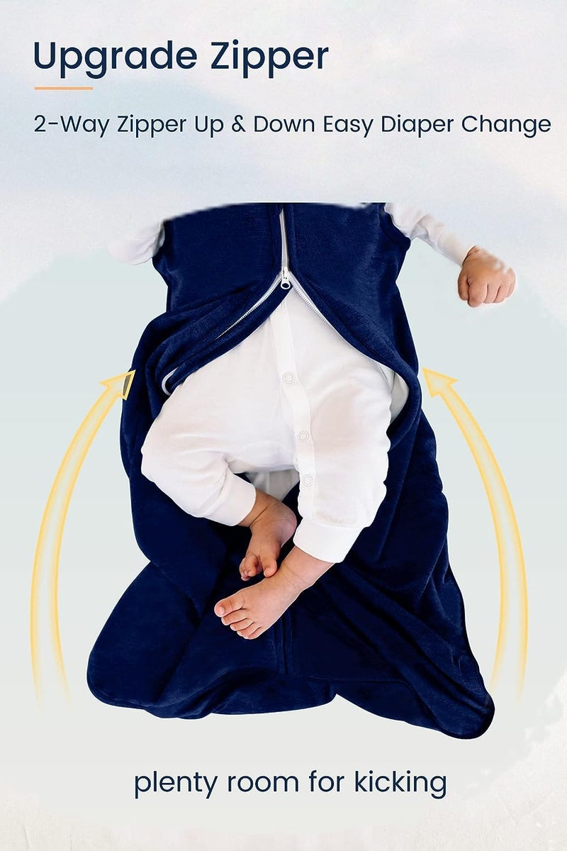 Totaha Toddler Sleep Sack 1.0 Tog  Soft Wearable Blanket Baby Sleeping Bag With 2-Way Safe Zippers  All Season Sleepsacks For Girl Boy - Image 3