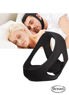 Ocean Anti Snore Chin Strap, Upgrade Anti Snoring Devices, Chin Straps Sleep Aids for Snoring Mouth Breather, Correction of Open Mouth Respiratory Resistance to Snoring Strap for Men and Women  - Image 1